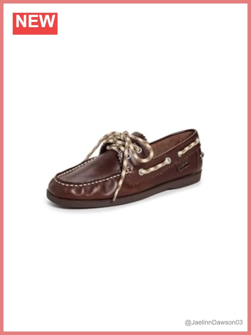 Loeffler Randall Franco Boat Shoes Women Leather Lace Up Slip On